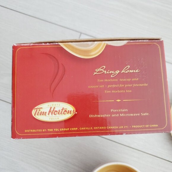 Rare Tim Hortons 2006 Limited Edition 2000s Y2K Tea Cup Collectible in Box - Picture 7 of 8
